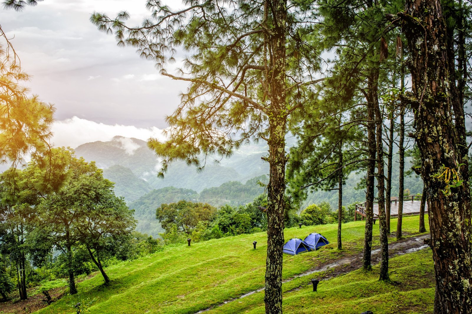 Thailand Mountain Trail Hikking Trails, Trekking Trips, & Running Tours Thailand Camping,near,the,scenic,spot,with,sunrise,at,mon,sone