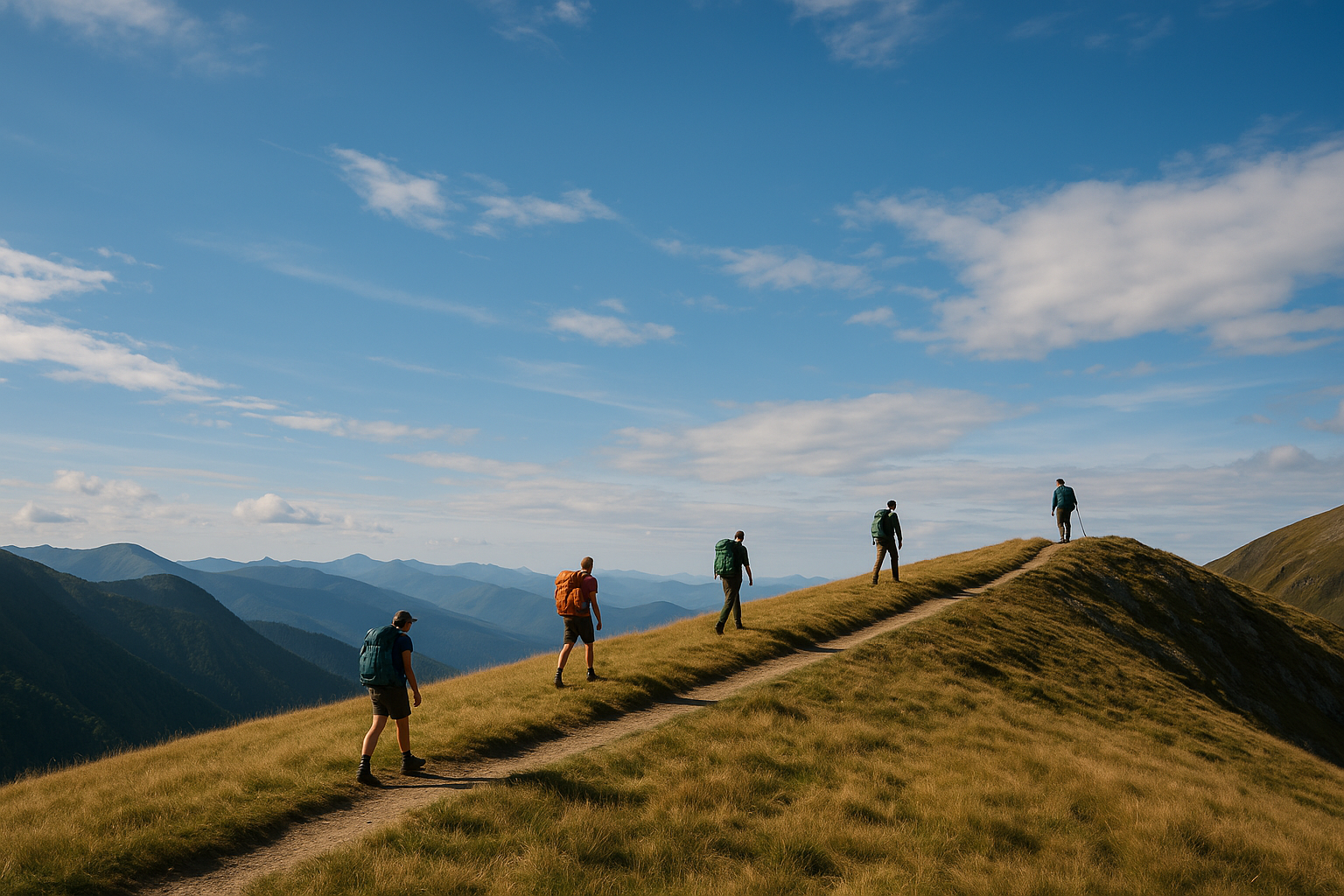 small group trekking in thailand